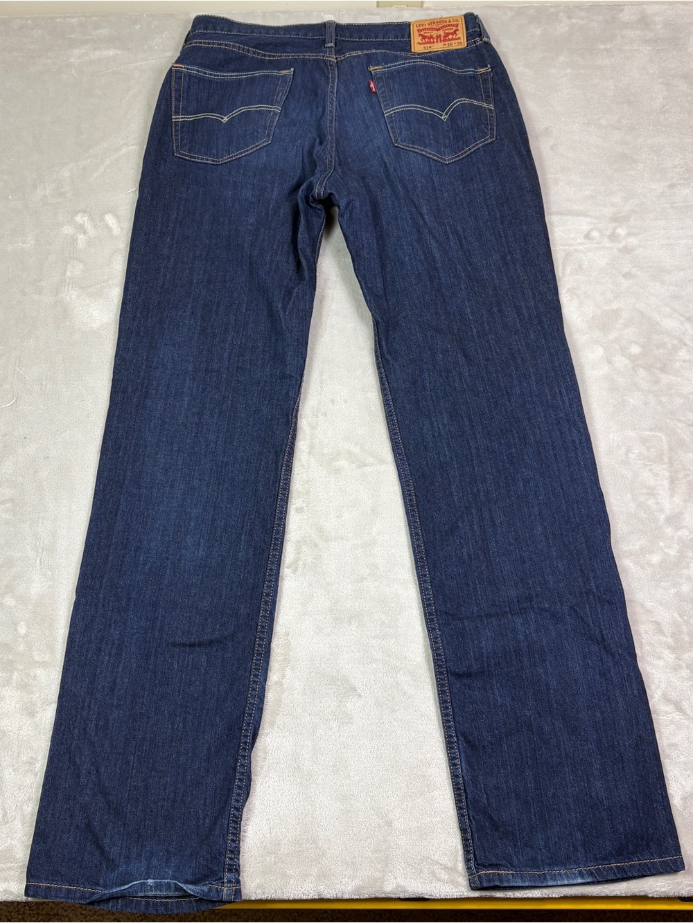 Levi’s 514 Dark Wash Straight Leg Jeans Men’s 36x36 Blue Preppy